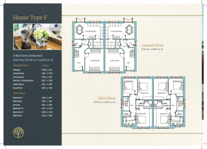 Ryecourt Woods Brochure House E Floor Plan - New Builds Cork