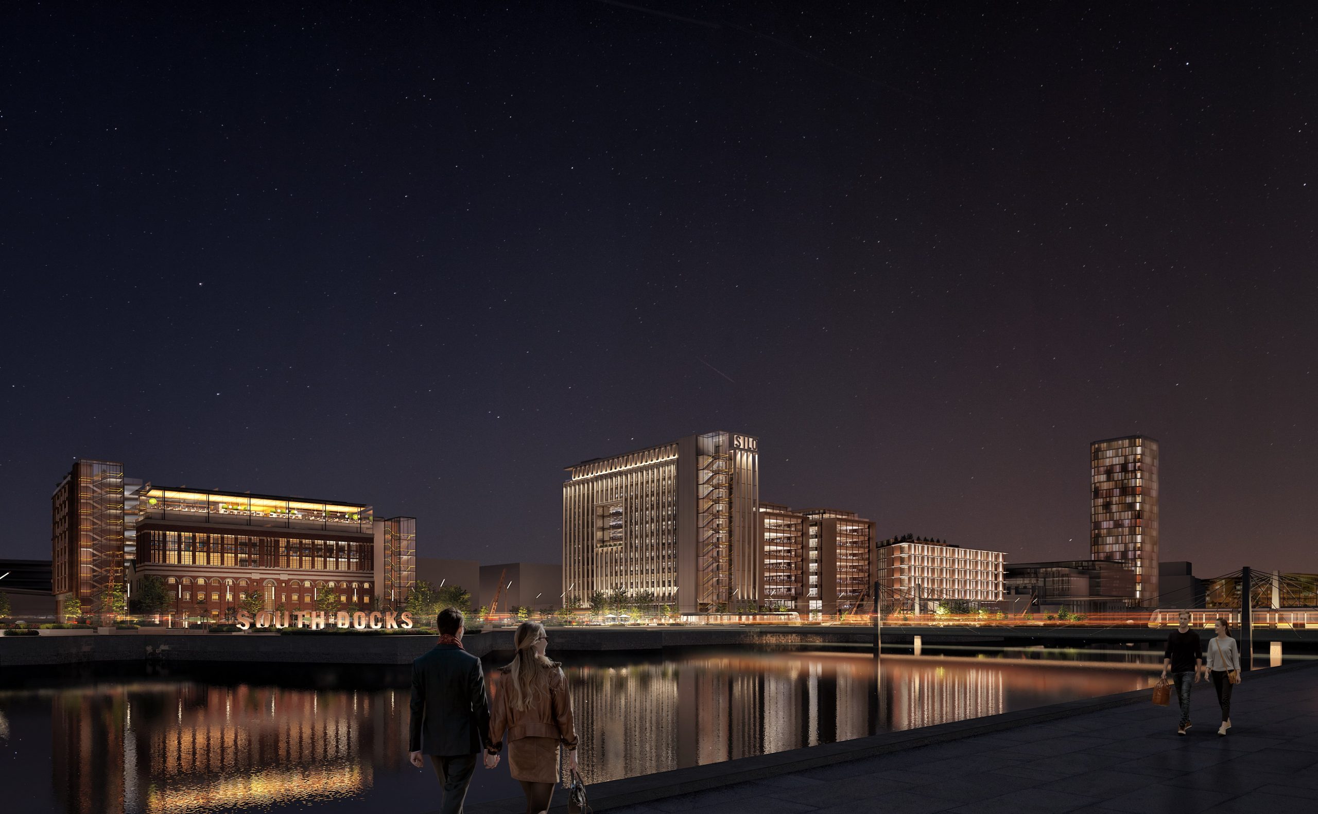 Kennedy Quay Cork Nighttime View